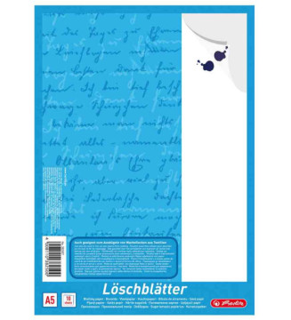 Bloc de 10 papiers buvards format A5 80 g Blanc