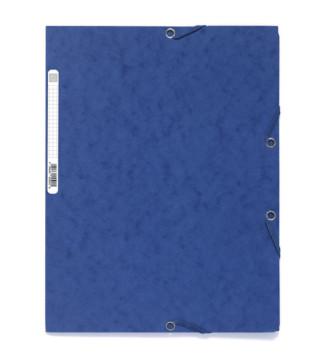 Chemise 3 rabats à élastiques Carte 400g - A4 - Coloris Aléatoire