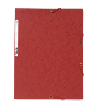 Chemise 3 rabats à élastiques Carte 400g - A4 - Coloris Aléatoire