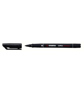 Stylo-feutre ohp pen permanent pointe moyenne 1mm encre indélébile noir