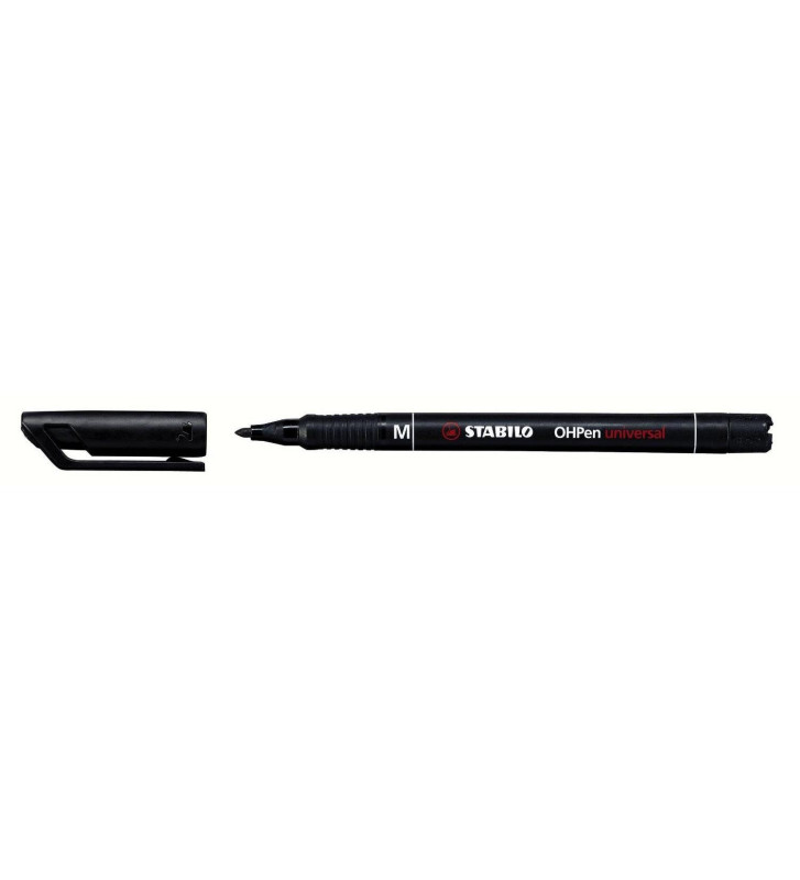 Stylo-feutre ohp pen permanent pointe moyenne 1mm encre indélébile noir