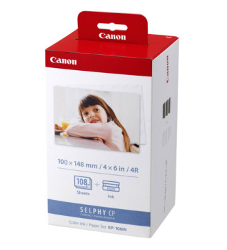 Pack de 3 cartouches jet d'encre couleur KP-108IN+Kit papier photo 108 pages