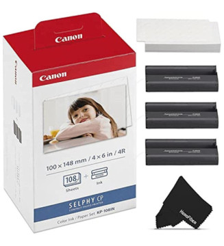 Pack de 3 cartouches jet d'encre couleur KP-108IN+Kit papier photo 108 pages