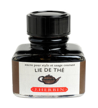 Encre traditionnelle à stylo en flacon D 30ml Lie de thé