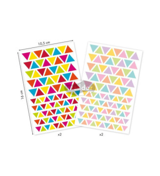 Sachet de 380 Gommettes Triangulaires INITIAL Assorties
