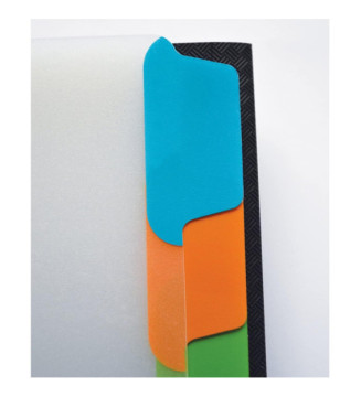 Trieur memphis 12 Compartiments Polypropylène Opaque A4 avec Elastique Noir