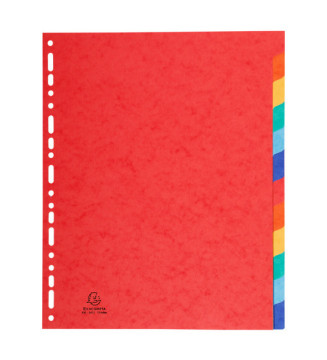 Jeu d’intercalaires 12 positions format 24x30cm Maxi Carte lustrée 3/10e