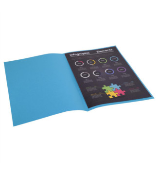 Paquet de 100 sous-chemises ROCK''S 80 - 22x31cm - Bleu