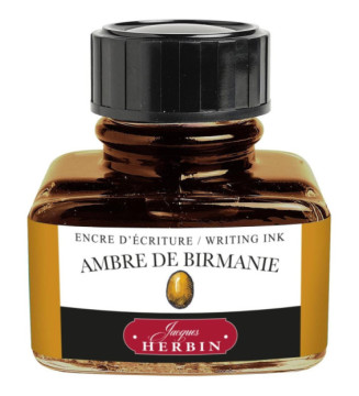 Encre traditionnelle à stylo en flacon D 30ml Ambre de birmanie