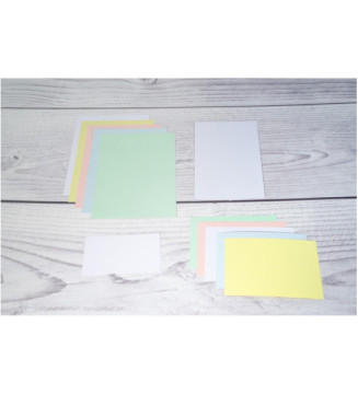 Paquet 100 fiches sous film - bristol uni non perforé - 210x297mm - Blanc