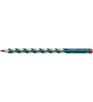 2 crayons graphite EASYgraph corps bleu ardoise HB droitier