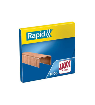 Boite de 1000 Agrafes Jaky 6 cuivré