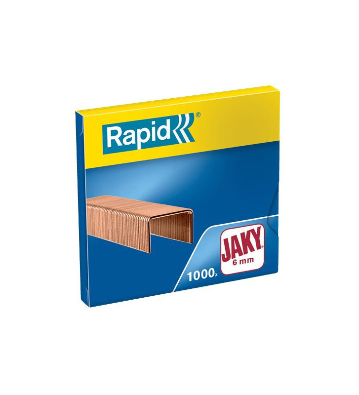 Boite de 1000 Agrafes Jaky 6 cuivré