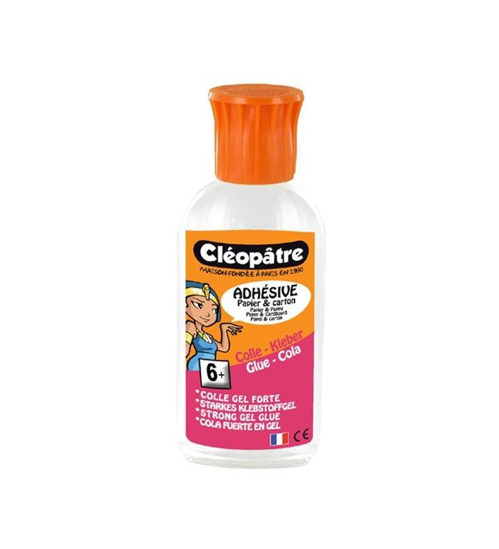 Flacon de colle transparente forte Adhésive en 55 gr bouchon précis