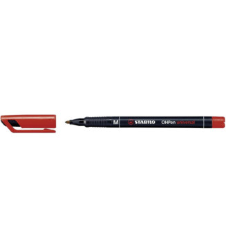 stylo-feutre OHPen Permanent Pointe Moyenne 1 mm Rouge