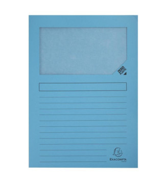 Paquet de 10 chemises à fenêtre SUPER 160g/m2 - 22x31cm Couleurs assorties
