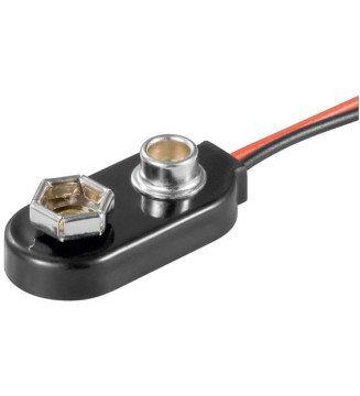 1x 9 V Block Clip de Batterie extrémités de câbles desserrées, étanche
