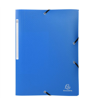 Chemise à élastiques 3 rabats PP OPAK - A4 - Coloris Aléatoire