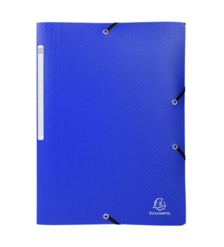 Chemise à élastiques 3 rabats PP OPAK - A4 - Coloris Aléatoire
