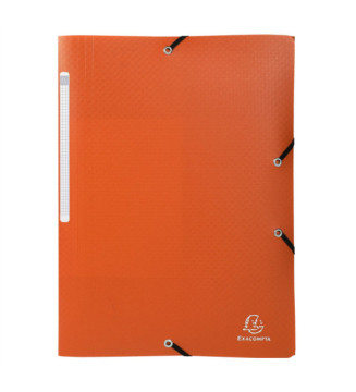 Chemise à élastiques 3 rabats PP OPAK - A4 - Coloris Aléatoire