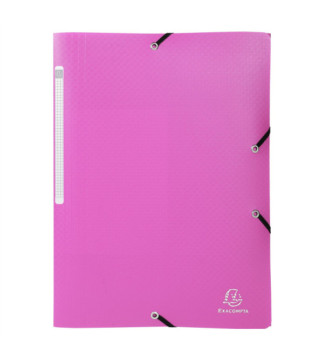 Chemise à élastiques 3 rabats PP OPAK - A4 - Coloris Aléatoire