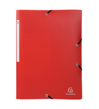 Chemise à élastiques 3 rabats PP OPAK - A4 - Coloris Aléatoire