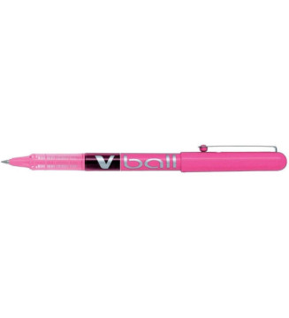 Stylo roller V Ball VB5 Encre liquide Pointe métal Fine Rose