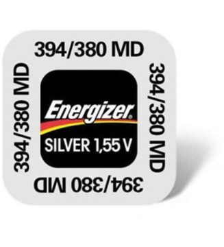 Blister de 1 Pile Oxyde d'Argent pour montres 394/380 SR45 SR936SW 1,55V