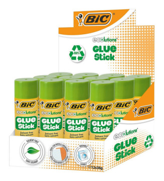 Lot de 12 ECOlutions Stick de Colle 36 g