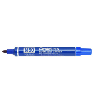 Marqueur Permanent N50 Corps Aluminium Pointe ogive 2 mm Bleu