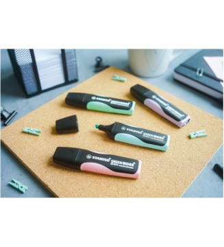 Surligneur GREEN BOSS Pastel, set de bureau de 8