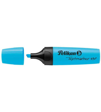Surligneur Textmarker 490 Pointe biseautée 1 - 5 mm Bleu fluo