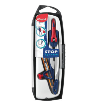 Coffret compas Stop System Bague universelle et Crayon