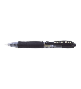 Mini Stylo roller Encre  gel G2 XS7 PIXIE Tracé 0,4 mm (Bille 0,7mm) Noir