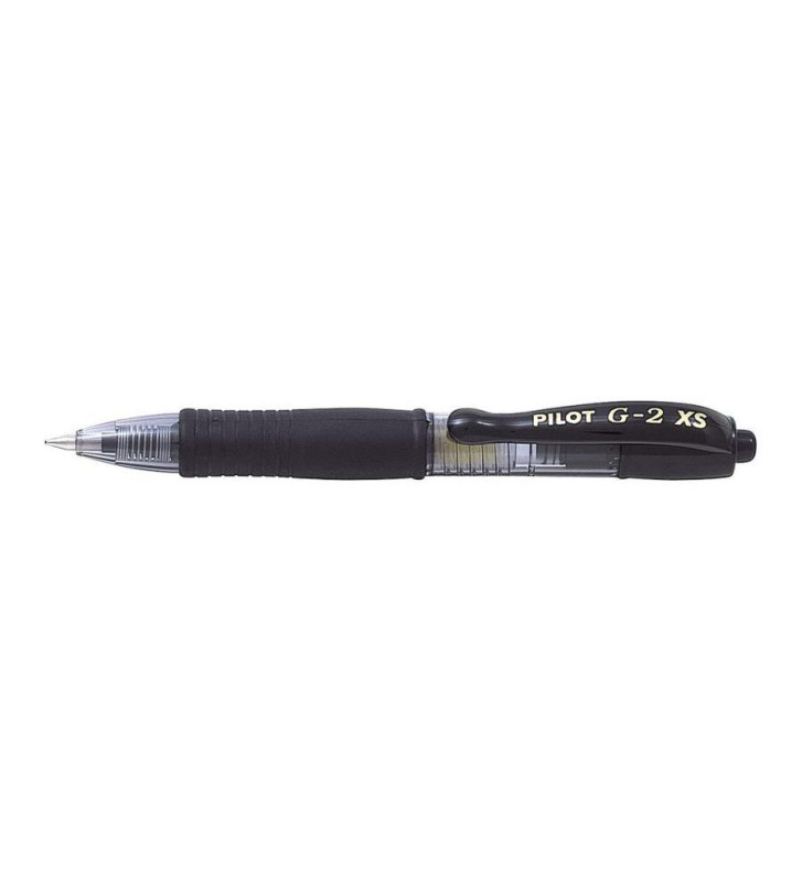 Mini Stylo roller Encre  gel G2 XS7 PIXIE Tracé 0,4 mm (Bille 0,7mm) Noir