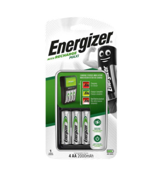 Chargeur de Batterie MAXI AA / AAA NiMH+4x AA/HR6 2000 mAh