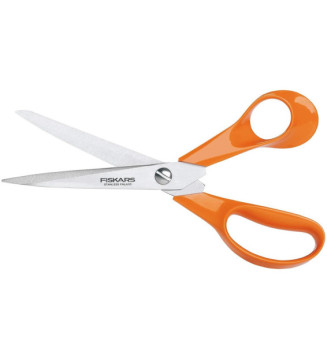 Ciseaux universels pour droitiers, Longueur 21 cm orange