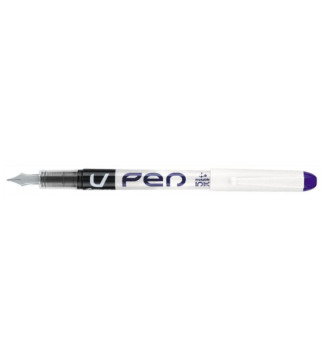 Stylo Plume Jetable V-Pen Effaçable Pointe moyenne Violet