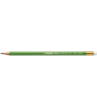 Lot de 3 Crayons Graphite bout gomme HB