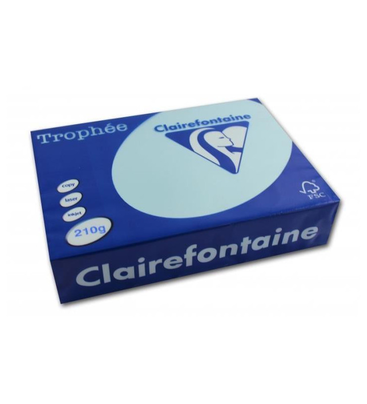 Ramette 250 Feuilles Papier 210g A4 210x297 mm Bleu alizé