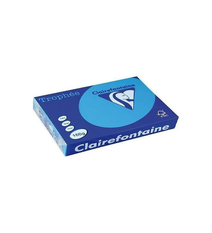 Ramette 250 Feuilles Papier 160g A4 210x297 mm Bleu turquoise