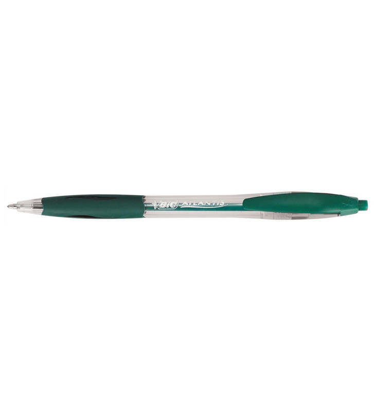 Stylo bille Rétractable ATLANTIS CLASSIC pointe moyenne 1 mm Vert