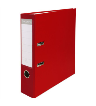 Classeur à levier polypropylène dos de 75mm - Rouge