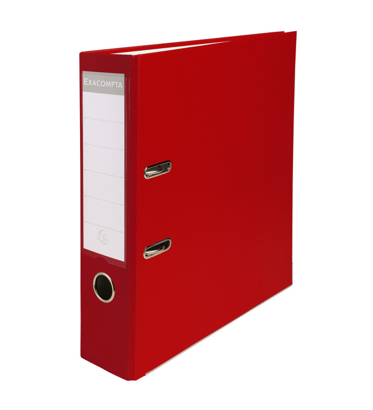 Classeur à levier polypropylène dos de 75mm - Rouge
