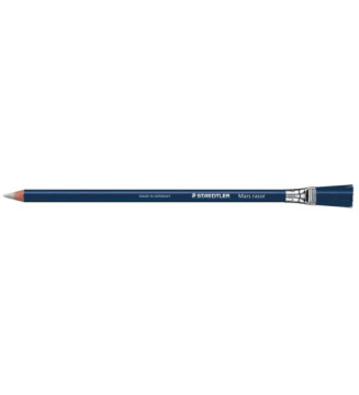 Crayon gomme Mars rasor bleu avec embout balai