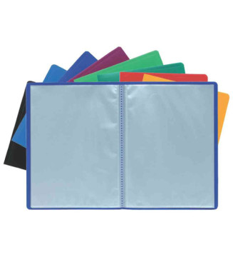 Protège-documents A4 Polypro 100 pochettes 200 vues Rouge
