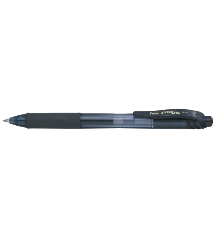 Stylo Roller Encre Gel EnerGel-X BL107 Pointe Fine Noir
