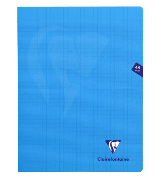 Cahier MIMESYS Piqué Polypro 24 x 32 cm 48 pages 90g Séyès Bleu