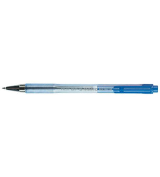 Stylo à bille rétractable BPS-Matic Pointe Fine Bleu