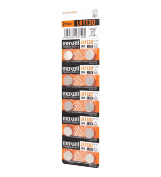 Blister de 10 Piles Boutons Alcaline 189 / LR1130 / LR54 1,5V